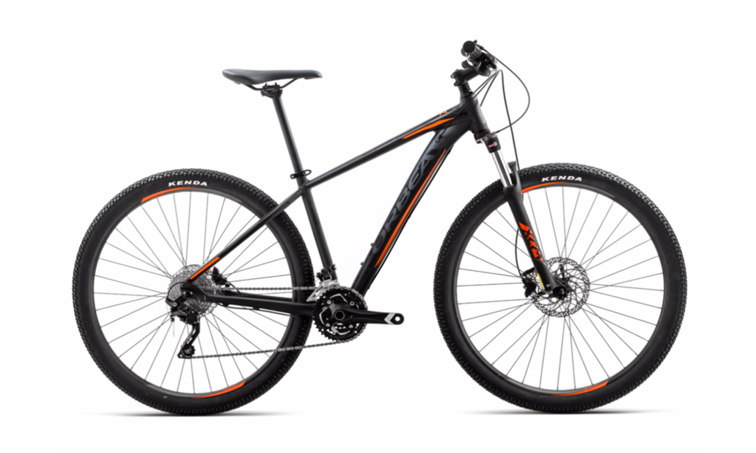 Фотография Велосипед Orbea MX 27 30 (2018) 2018 Черно-оранжевый